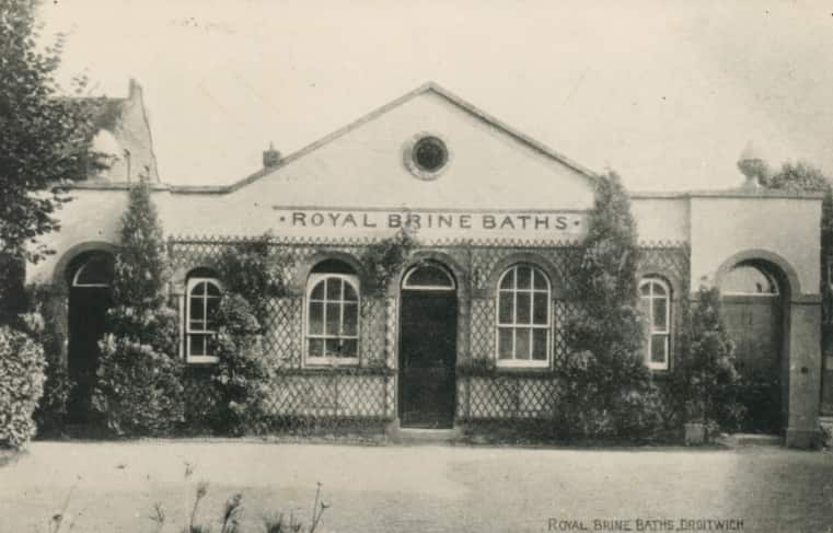 Royal Brine Baths building in the 1920s