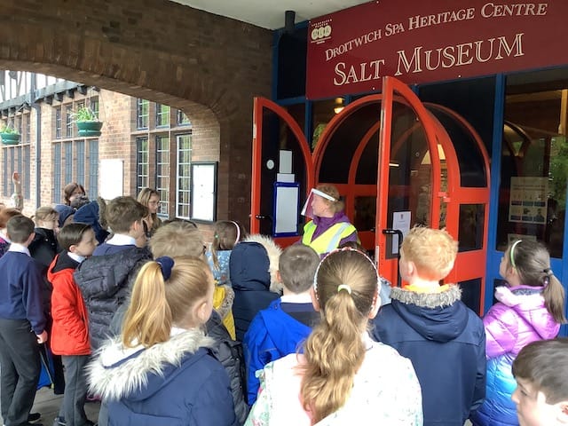 Year 5 visiting the Salt Museum